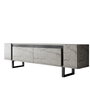 Hanah Home Mueble para TV Yildiz Travertino y Negro